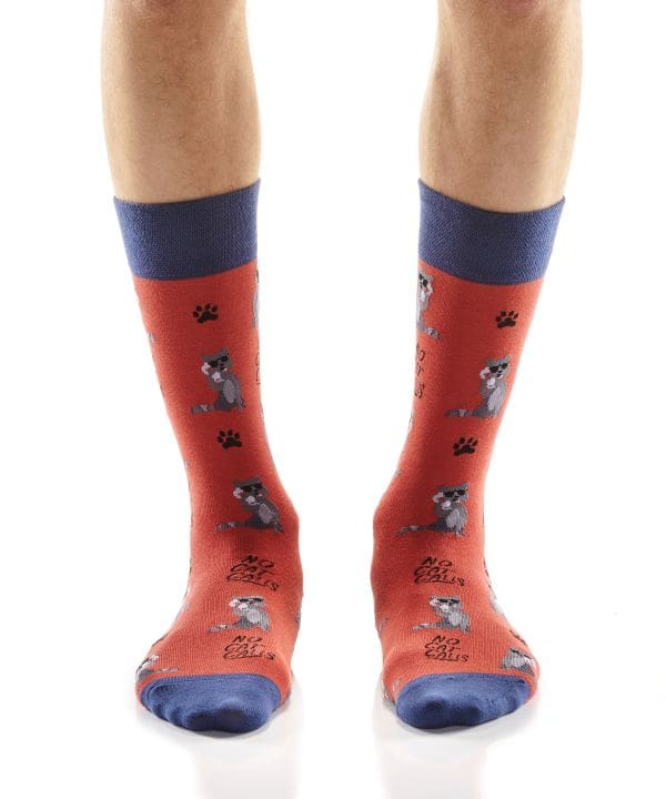 "Cat Callin" Men's Novelty Crew Socks by Yo Sox