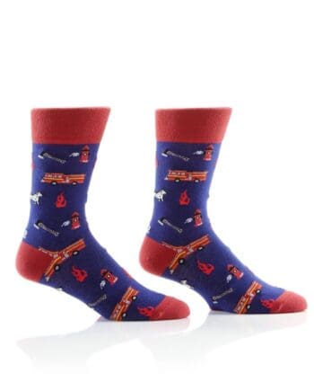 "Fire Fighter" Men's Novelty Crew Socks by Yo Sox