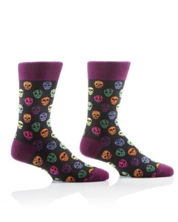 "Skull Fest" Men's Novelty Crew Socks by Yo Sox