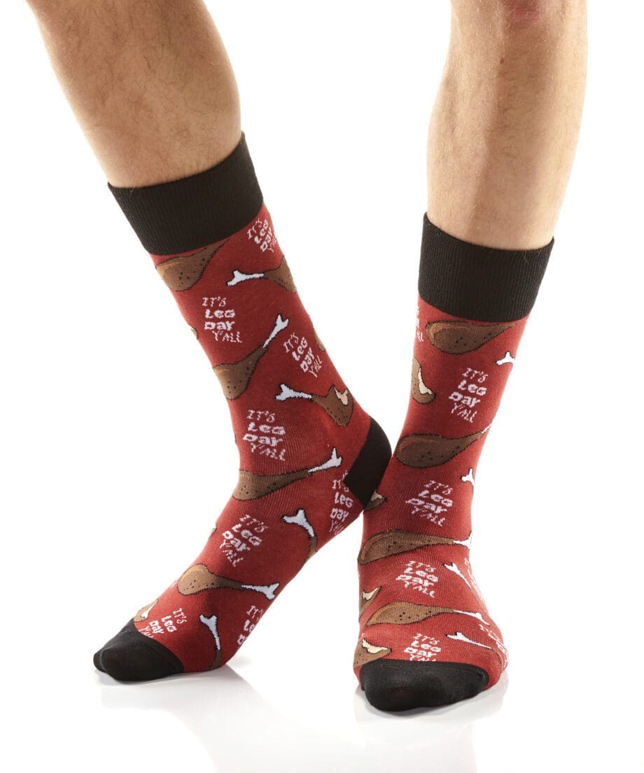 "Leg Day" Men's Novelty Crew Socks by Yo Sox