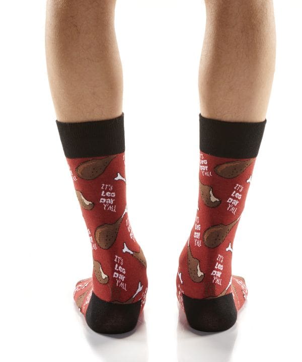 "Leg Day" Men's Novelty Crew Socks by Yo Sox
