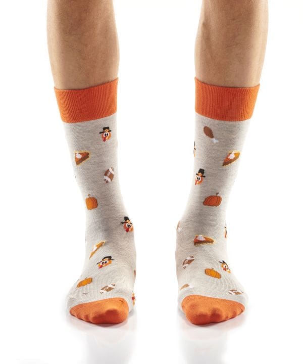 "Mini Gobble" Men's Novelty Crew Socks by Yo Sox