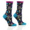 Night Owl Women's Novelty Crew Socks by Yo Sox