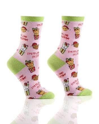 I'm Feeling Festive Novelty Crew Socks by Yo Sox