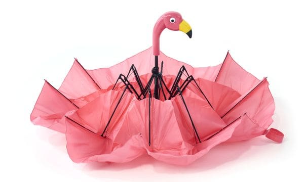 Collapsible Flamingo Umbrella