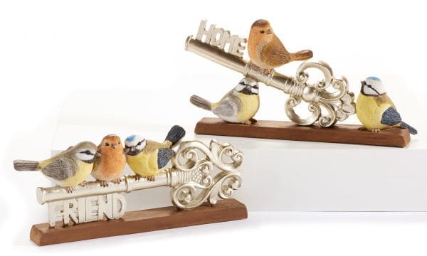 6.7" 3 Birds on Key Figurine