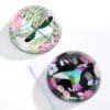 Glass Botanical Paperweight Dragonfly & hummingbird designs