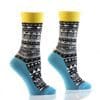 "Geometric Stripes" Women's Novelty Crew Socks by Yo Sox