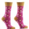 "Flower Power" Women's Novelty Crew Socks by Yo Sox