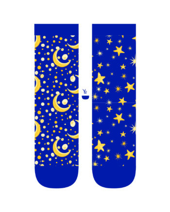 "Moon & Stars" Women's Novelty Crew Socks by Yo Sox