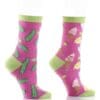 "Pickle & Ice Cream" Women's Novelty Crew Socks by Yo Sox