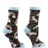 "Rainbow & Unicorn" Women's Novelty Crew Socks by Yo Sox