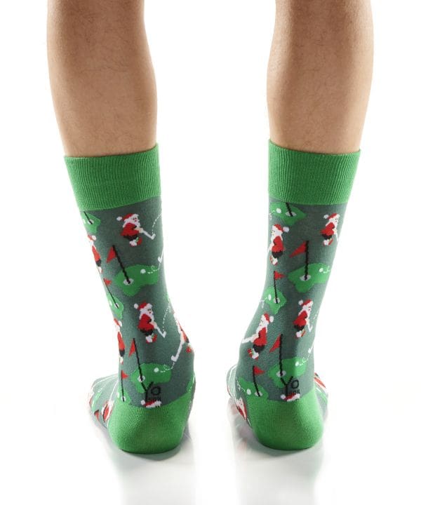 "I'd Rather be Golfing" Holiday Men's Novelty Crew Socks by Yo Sox