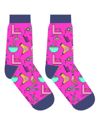 "Hair Dresser" Women's Novelty Crew Socks by Yo Sox