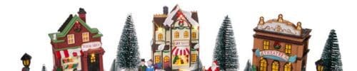 5.5" LED Light-Up Christmas Village (17 Pieces Set)