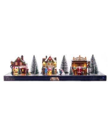 5.5" LED Light-Up Christmas Village (17 Pieces Set)