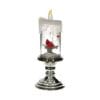 10" Silver Cardinal Shimmer Candle