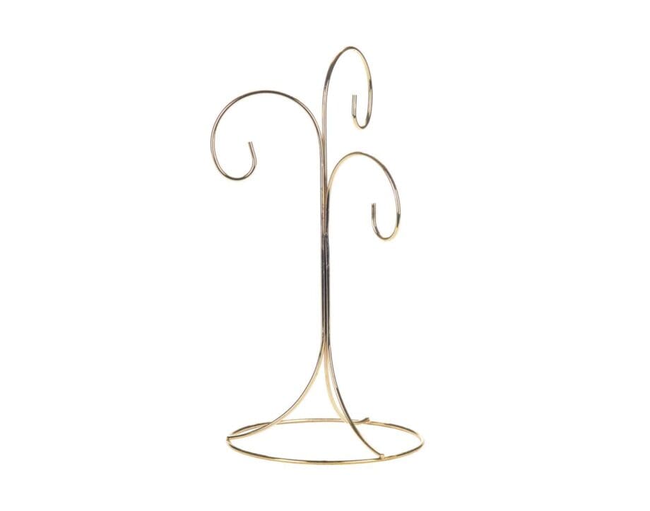 11" 3 Arm Gold Coloured Ornament Stand