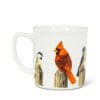 4" Birds on Fence Post Mug