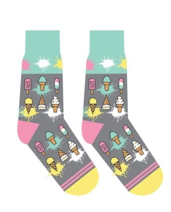 "Ice Cream" Women's Novelty Crew Socks by Yo Sox