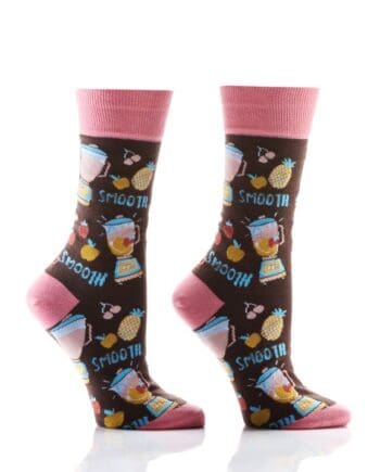 "Smoothies" Women's Novelty Crew Socks by Yo Sox