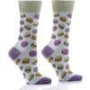 "Macaroon" Women's Novelty Crew Socks by Yo Sox