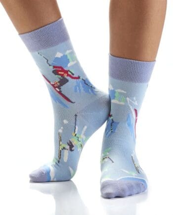 "Hitting the Slopes" Women's Novelty Crew Socks by Yo Sox