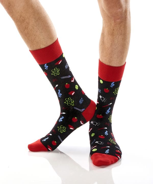 "Teacher" Men's Novelty Crew Socks by Yo Sox