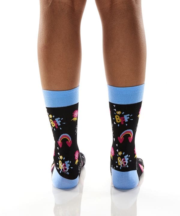 "BFF" Women's Novelty Crew Socks by Yo Sox