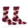 "Hawaii Floral" Men's Novelty Crew Socks by Yo Sox