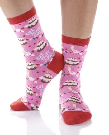 "Birthday Bash" Women's Novelty Crew Socks by Yo Sox