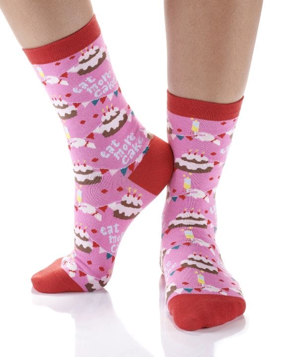 "Birthday Bash" Women's Novelty Crew Socks by Yo Sox
