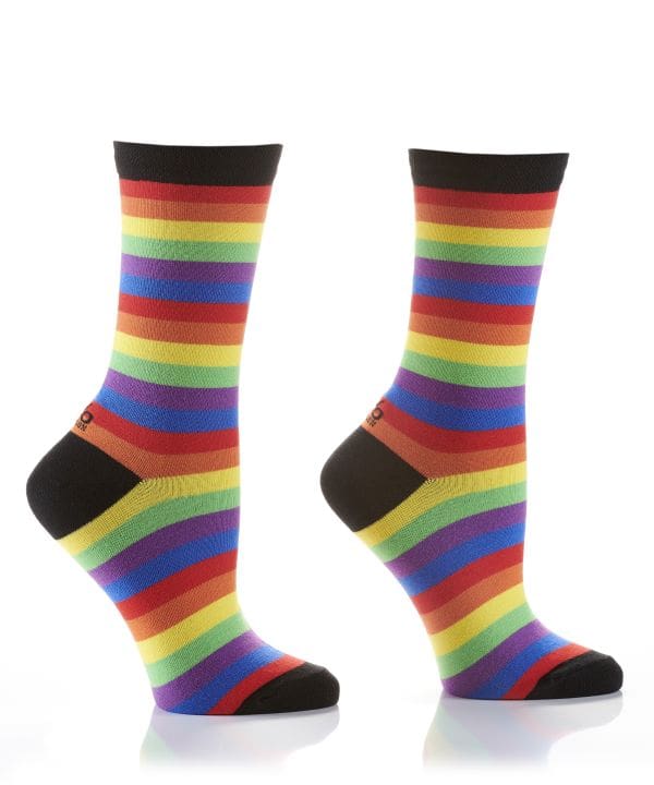 "Pride Colors" Women's Novelty Crew Socks by Yo Sox