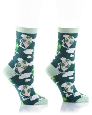 "Up Up & Away" Women's Novelty Crew Socks by Yo Sox