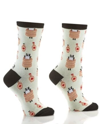 "Sweet Panda Cake" Women's Novelty Crew Socks by Yo Sox