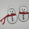 "Mini Snowman" Handmade Stained Glass Ornaments