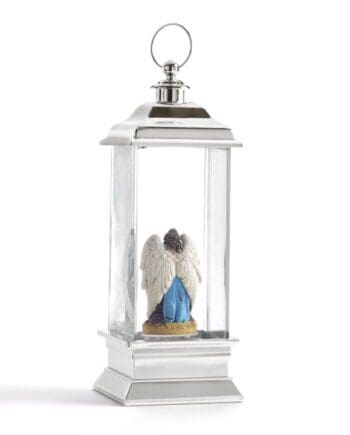 11" LED Water Lantern with Holy Family