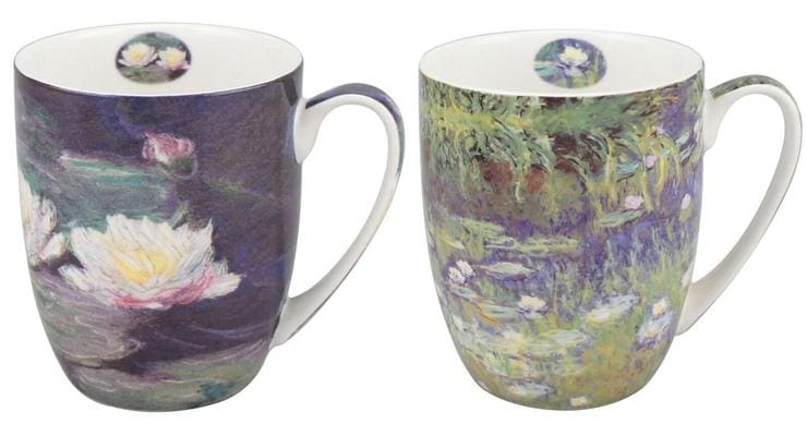 Monet Water Lilies Mug Set of 2