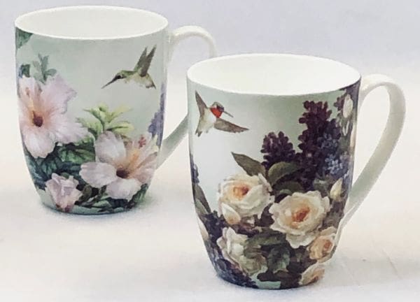 Lena Liu Hummingbirds Mug - Set of 2