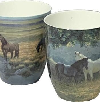 Bateman Horses Mug - Set of 2