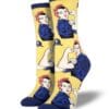 "Rosie" Women's Novelty Crew Socks by Socksmith