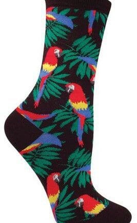 "Parrots" Women's Novelty Crew Socks by Socksmith