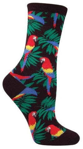 "Parrots" Women's Novelty Crew Socks by Socksmith
