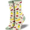 "Let's Get Fruity" Bamboo Women's Novelty Crew Socks by Socksmith