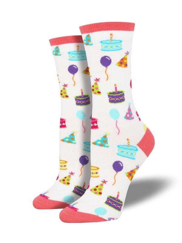 "Happy Birthday to You" Women's Novelty Crew Socks by Socksmith