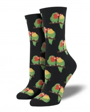 "Couple of Lovebirds" Women's Novelty Crew Socks by Socksmith