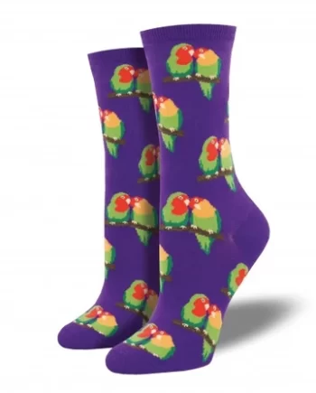 "Couple of Lovebirds" Women's Novelty Crew Socks by Socksmith