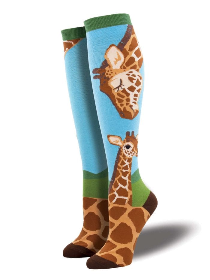 "Loving Giraffes" Women's Knee High Socks by Socksmith