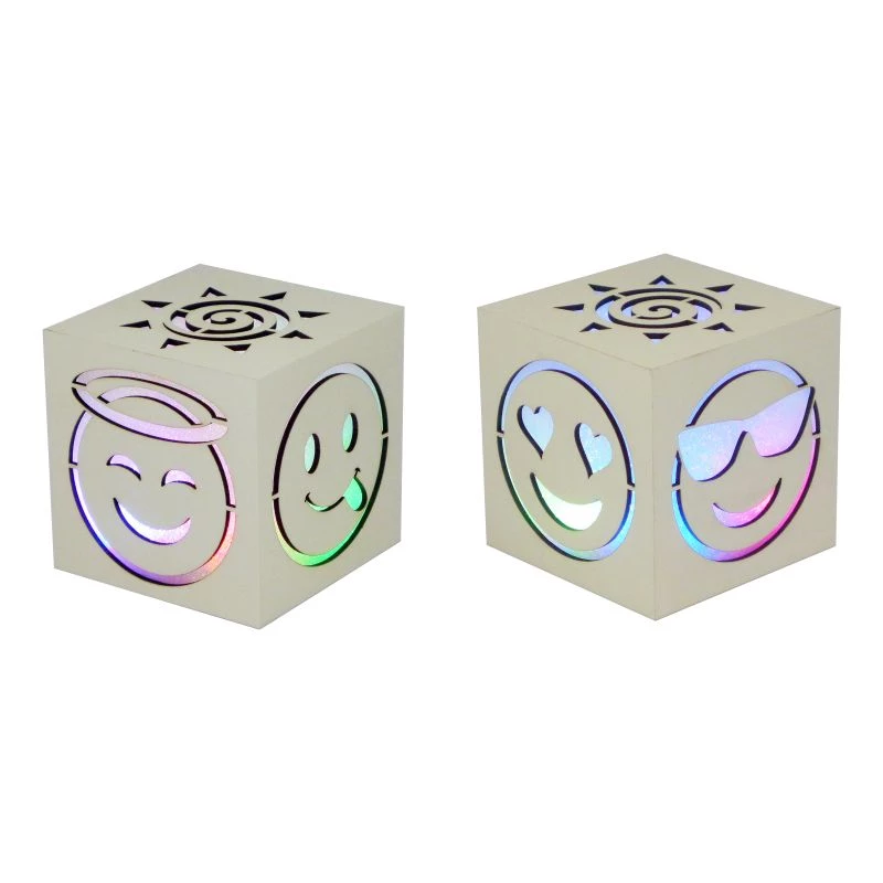 LED Light Box Smiley Cube