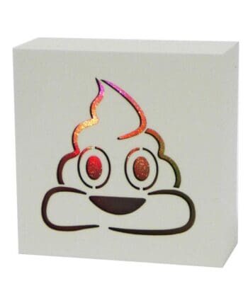 poop emoji LED light box